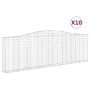 Gabion baskets 10 pcs arch shape iron 400x30x120/140 cm by vidaXL, Pots and planters - Ref: Foro24-3145847, Price: 1,00 €, Di...