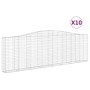 Gabionenkörbe 10 Stück Bogenform Eisen 400x30x120/140 cm von vidaXL, Töpfe und Pflanzgefäße - Ref: Foro24-3145847, Preis: 1,0...