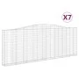 Wire mesh baskets 7 units, arched shape, iron, 400x30x140/160 cm by vidaXL, Pots and planters - Ref: Foro24-3145857, Price: 1...