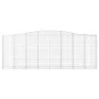 Wire mesh baskets 7 units, arched shape, iron, 400x30x140/160 cm by vidaXL, Pots and planters - Ref: Foro24-3145857, Price: 1...
