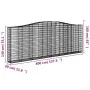 Gabionenkörbe 7 Stück Bogenform Eisen 400x30x140/160 cm von vidaXL, Töpfe und Pflanzgefäße - Ref: Foro24-3145857, Preis: 1,00...