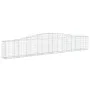 Gabion baskets 10 units arch shape iron 400x30x60/80 cm by vidaXL, Pots and planters - Ref: Foro24-3145808, Price: 1,00 €, Di...