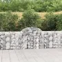 Gabion baskets 11 pcs arch shape iron 200x30x80/100 cm by vidaXL, Pots and planters - Ref: Foro24-3146098, Price: 659,37 €, D...