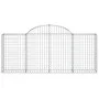 Gabion baskets 11 pcs arch shape iron 200x30x80/100 cm by vidaXL, Pots and planters - Ref: Foro24-3146098, Price: 659,37 €, D...