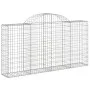 Gabion baskets 6 pcs arch shape iron 200x30x100/120 cm by vidaXL, Pots and planters - Ref: Foro24-3146114, Price: 454,65 €, D...