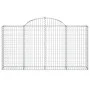 Gabion baskets 6 pcs arch shape iron 200x30x100/120 cm by vidaXL, Pots and planters - Ref: Foro24-3146114, Price: 454,65 €, D...