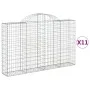 Gabion baskets 11 pcs arch shape iron 200x30x120/140 cm by vidaXL, Pots and planters - Ref: Foro24-3146140, Price: 912,53 €, ...