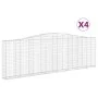 Gabionenkörbe 4 Stück Bogenform Eisen 400x30x120/140 cm von vidaXL, Töpfe und Pflanzgefäße - Ref: Foro24-3145841, Preis: 654,...
