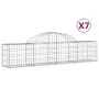Gabion baskets 7 pcs arch shape iron 200x30x40/60 cm by vidaXL, Pots and planters - Ref: Foro24-3146052, Price: 293,01 €, Dis...