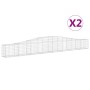 Gabionenkörbe 2 Stück Bogenform Eisen 400x30x40/60 cm von vidaXL, Töpfe und Pflanzgefäße - Ref: Foro24-3145787, Preis: 184,26...