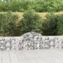Wire gabion baskets, 2 units, arched shape, iron, 200x30x60/80 cm by vidaXL, Pots and planters - Ref: Foro24-3146068, Price: ...