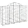 Gabionenkörbe 6 Stück Bogenform Eisen 200x30x120/140 cm von vidaXL, Töpfe und Pflanzgefäße - Ref: Foro24-3146135, Preis: 521,...