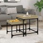 Beistelltische 2 Stück Sperrholz Sonoma Eiche von vidaXL, Couchtisch - Ref: Foro24-823283, Preis: 53,22 €, Rabatt: %