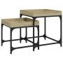Mesas auxiliares 2 uds madera contrachapada roble Sonoma de vidaXL, Mesas de centro - Ref: Foro24-823283, Precio: 52,55 €, De...