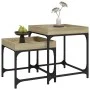 Beistelltische 2 Stück Sperrholz Sonoma Eiche von vidaXL, Couchtisch - Ref: Foro24-823283, Preis: 52,55 €, Rabatt: %