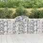 Gabion baskets 11 pcs iron arch shape 200x30x100/120 cm by vidaXL, Pots and planters - Ref: Foro24-3146119, Price: 802,74 €, ...