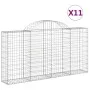 Gabion baskets 11 pcs iron arch shape 200x30x100/120 cm by vidaXL, Pots and planters - Ref: Foro24-3146119, Price: 802,74 €, ...
