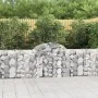 Gabion baskets 10 pcs arc shape iron 200x30x80/100 cm by vidaXL, Pots and planters - Ref: Foro24-3146097, Price: 607,49 €, Di...