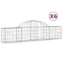 Cestas de gaviones 6 uds forma de arco hierro 200x30x40/60 cm de vidaXL, Maceteros y jardineras - Ref: Foro24-3146051, Precio...