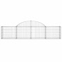 Gabion baskets 6 pcs arch shape iron 200x30x40/60 cm by vidaXL, Pots and planters - Ref: Foro24-3146051, Price: 254,56 €, Dis...