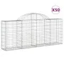 Gabion baskets 50 pcs arc shape iron 200x30x80/100 cm by vidaXL, Pots and planters - Ref: Foro24-3146108, Price: 2,00 €, Disc...