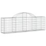 Gabionenkörbe 18 Stück Bogenform Eisen 200x30x60/80 cm von vidaXL, Töpfe und Pflanzgefäße - Ref: Foro24-3146082, Preis: 932,8...