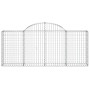 Gabionenkörbe 15 Stück Bogenform Eisen 200x30x80/100 cm von vidaXL, Töpfe und Pflanzgefäße - Ref: Foro24-3146102, Preis: 926,...