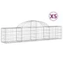 Cestas de gaviones 5 uds forma de arco hierro 200x30x40/60 cm de vidaXL, Maceteros y jardineras - Ref: Foro24-3146050, Precio...