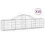 Gabion baskets 10 pcs arch shape iron 200x30x40/60 cm by vidaXL, Pots and planters - Ref: Foro24-3146055, Price: 451,51 €, Di...