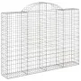 Gabion baskets 9 pcs arch shape iron 200x30x140/160 cm by vidaXL, Pots and planters - Ref: Foro24-3146159, Price: 825,57 €, D...