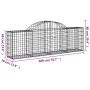 Gabion baskets 15 pcs arch shape iron 200x30x60/80 cm by vidaXL, Pots and planters - Ref: Foro24-3146081, Price: 802,15 €, Di...