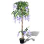 Artificial wisteria in a 120 cm high pot by vidaXL, artificial flora - Ref: Foro24-241364, Price: 50,14 €, Discount: %