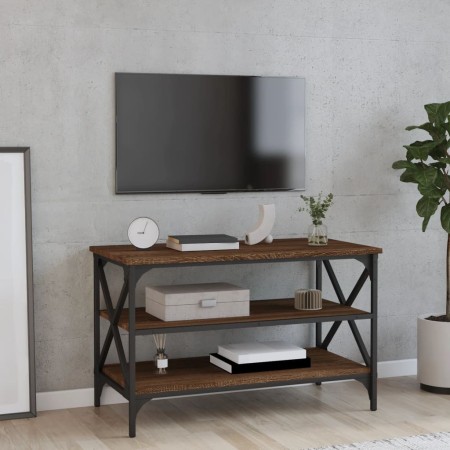 Mueble para TV madera contrachapada marrón roble 80x40x50 cm de vidaXL, Mesas auxiliares - Ref: Foro24-825791, Precio: 54,09 ...
