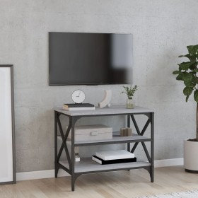 Mueble de TV madera contrachapada gris Sonoma 60x40x50 cm