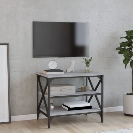 Mueble de TV madera contrachapada gris Sonoma 60x40x50 cm de vidaXL, Mesas auxiliares - Ref: Foro24-825785, Precio: 49,23 €, ...