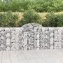 Gabion baskets 14 pcs arch shape iron 200x30x100/120 cm by vidaXL, Pots and planters - Ref: Foro24-3146122, Price: 985,73 €, ...