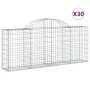Cestas de gaviones 30 uds forma de arco hierro 200x30x80/100 cm de vidaXL, Maceteros y jardineras - Ref: Foro24-3146106, Prec...