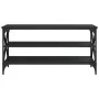 Mueble para TV madera contrachapada negro 100x40x50 cm de vidaXL, Mesas auxiliares - Ref: Foro24-825792, Precio: 63,86 €, Des...
