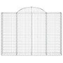 Gabionenkörbe 4 Stück Bogenform Eisen 200x30x140/160 cm von vidaXL, Töpfe und Pflanzgefäße - Ref: Foro24-3146154, Preis: 403,...