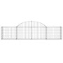 Gabionenkörbe 3 Stück Bogenform Eisen 200x30x40/60 cm von vidaXL, Töpfe und Pflanzgefäße - Ref: Foro24-3146048, Preis: 128,78...