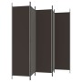 Trennwand mit 5 braunen Stoffbahnen 250x200 cm von vidaXL, Raumteiler - Ref: Foro24-350187, Preis: 40,64 €, Rabatt: %