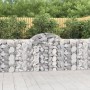 Gabionenkörbe 4 Stück Bogenform Eisen 200x30x100/120 cm von vidaXL, Töpfe und Pflanzgefäße - Ref: Foro24-3146112, Preis: 285,...
