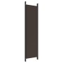 Trennwand mit 5 braunen Stoffbahnen 250x200 cm von vidaXL, Raumteiler - Ref: Foro24-350187, Preis: 40,64 €, Rabatt: %