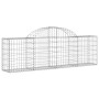 Gabion baskets 14 units, arched shape, iron, 200x30x60/80 cm by vidaXL, Pots and planters - Ref: Foro24-3146080, Price: 757,5...