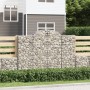 Gabion baskets 2 pcs arc shape iron 200x30x140/160 cm by vidaXL, Pots and planters - Ref: Foro24-3146152, Price: 183,01 €, Di...