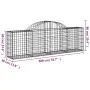 Gabionenkörbe 9 Stück Bogenform Eisen 200x30x60/80 cm von vidaXL, Töpfe und Pflanzgefäße - Ref: Foro24-3146075, Preis: 484,97...