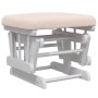 Stillstuhl mit hellgrauem Stoffhocker von vidaXL, Schaukelstühle - Ref: Foro24-351660, Preis: 253,60 €, Rabatt: %