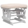 Stillstuhl mit hellgrauem Stoffhocker von vidaXL, Schaukelstühle - Ref: Foro24-351660, Preis: 268,20 €, Rabatt: %