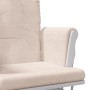 Stillstuhl mit hellgrauem Stoffhocker von vidaXL, Schaukelstühle - Ref: Foro24-351660, Preis: 253,60 €, Rabatt: %