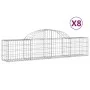 Gabion baskets 8 pcs arch shape iron 200x30x40/60 cm by vidaXL, Pots and planters - Ref: Foro24-3146053, Price: 334,48 €, Dis...